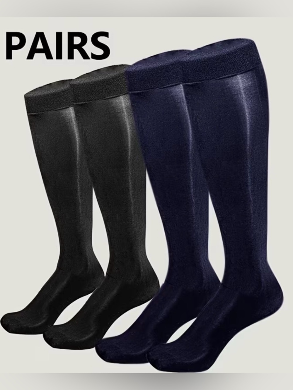 2 Pairs of Horse Oil Gloss Sheer Socks New